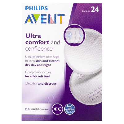 AVENT DISPOSABLE BREAST PADS ULTRA COMFORT 24 PIECES