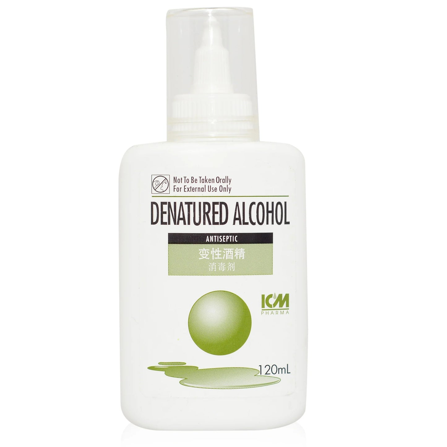 ALCOHOL (ETHANOL) DENATURE 96.4% 120ML KIPHARMA