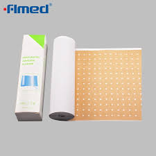 ADHESIVE PERFORATED PLASTER 18CMX5M SKIN COLOR