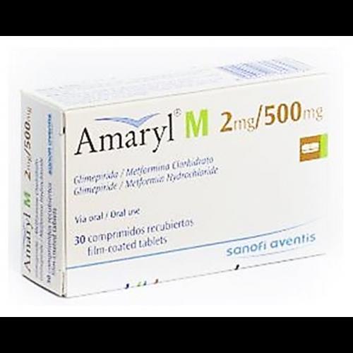 AMARYL 2 MG/500MG TABLETS