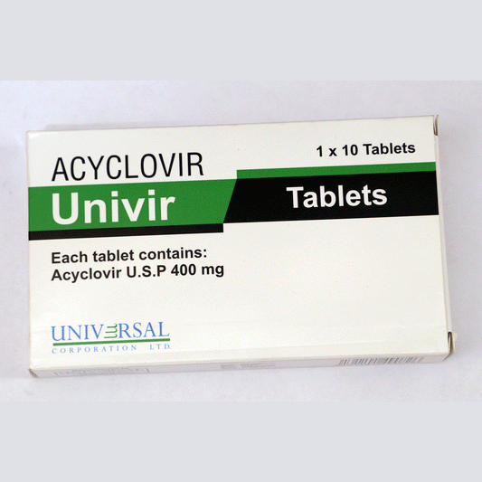 ACYCLOVIR (UNIVIR) TAB 400MG B/10