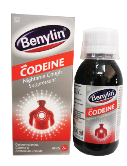 BENYLIN CODEINE 14/5.7/11MG / 5ML 100ML SYRUP