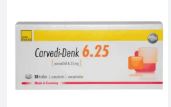 CARVEDI-DENK 6.25MG COMP/1TAB