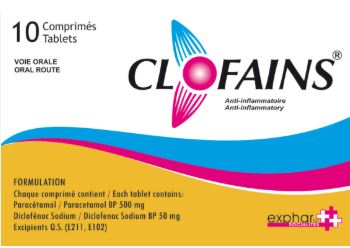 CLOFAINS 500MG COMP/1TAB