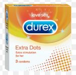 DUREX EXTRA DOTS CONDOMS B/3