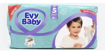 EVY BABY JUNIOR 11-25KG NO5 JUMBO 46 DIAPERS