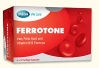 FERROTONE 162MG/750MG/50MCG CAPSULES/1TAB