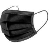 KAREMAX MEDICAL FACE MASK 3PLY BLACK COLOUR