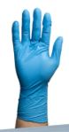 LATEX EXAMINATION BLUE GLOVES POWDER FREE MEDIUM B/100