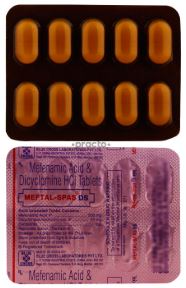 MEFTAL-SPAS 250MG/10MG TABLETS