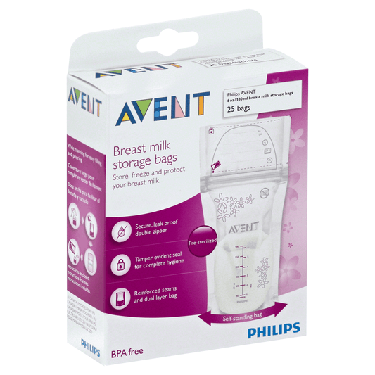 AVENT BREAST MILK 25 BAGS 180ML